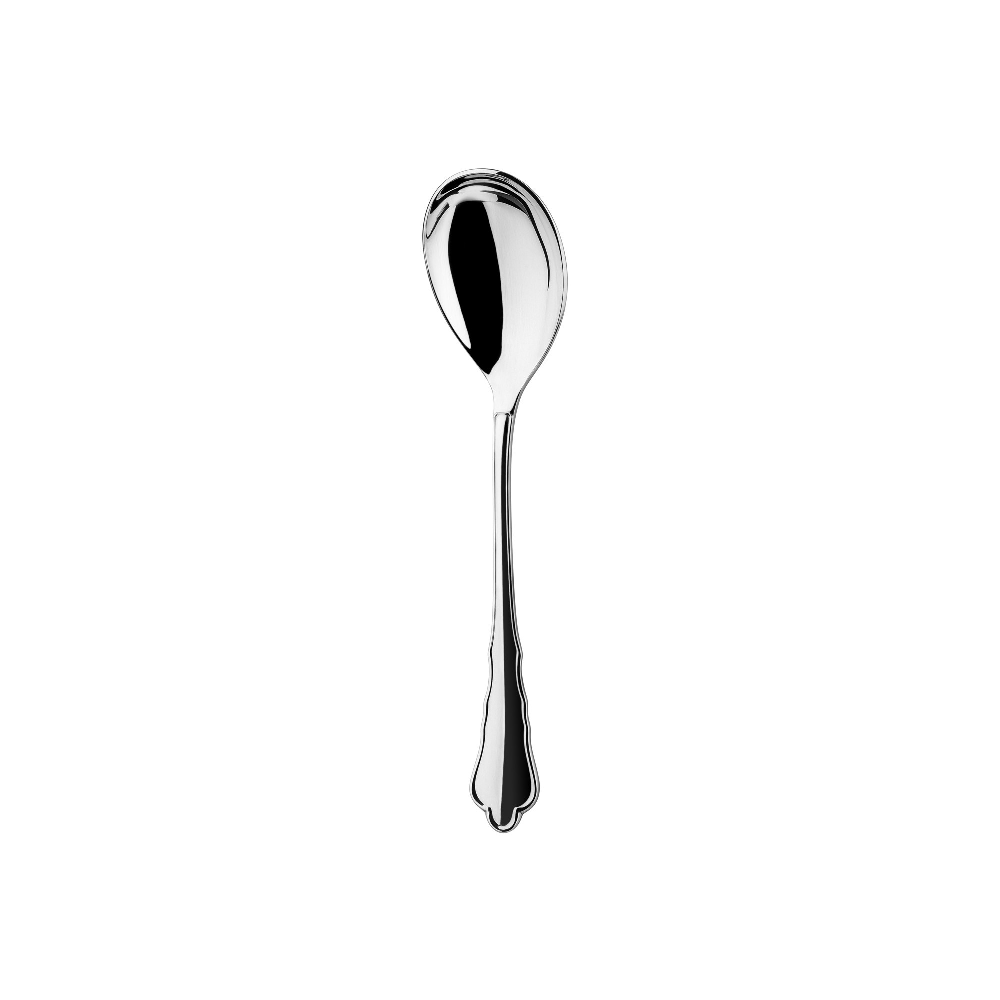 Silver salad spoon - Menuett