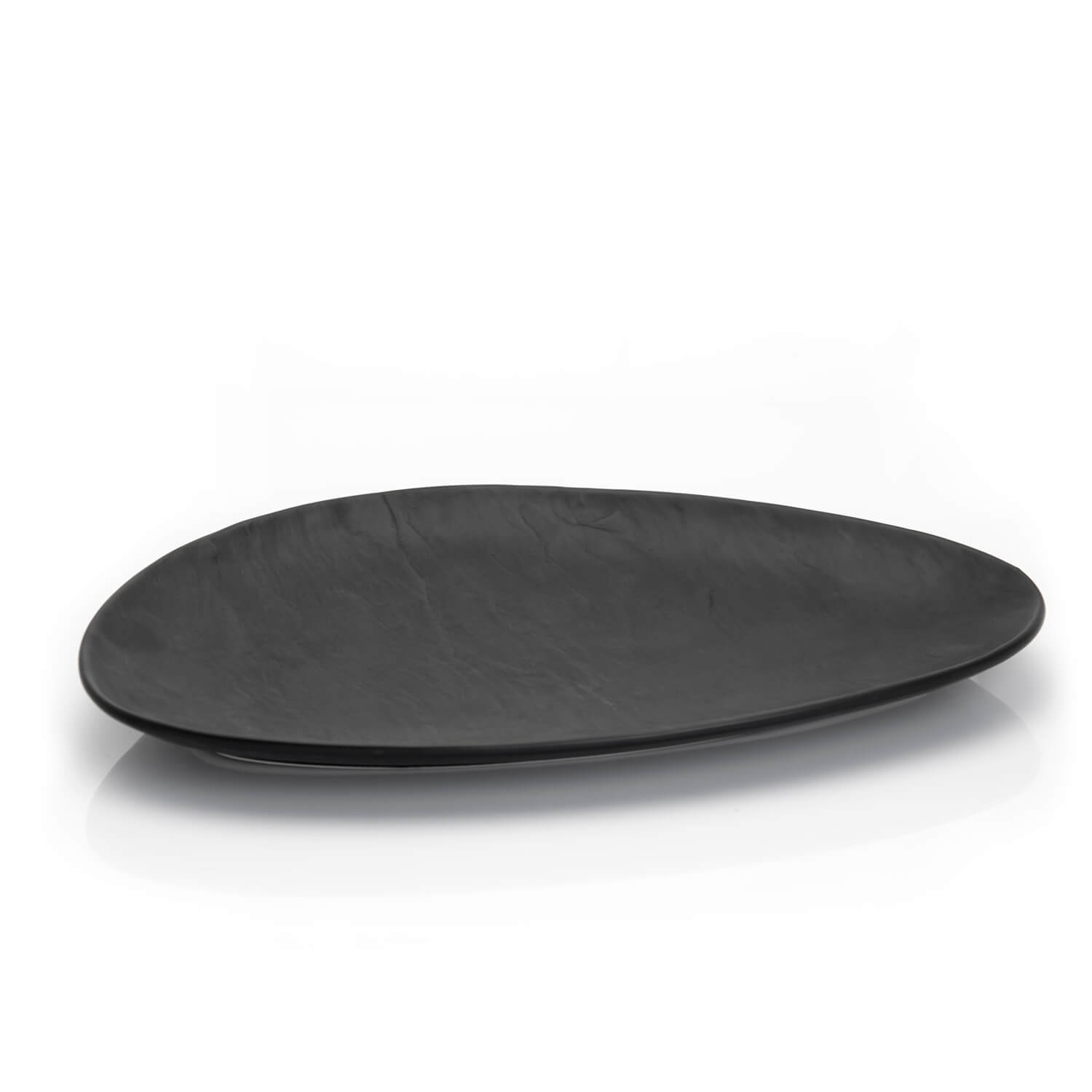 Plate 36x23cm Black - SLATE DESIGN 