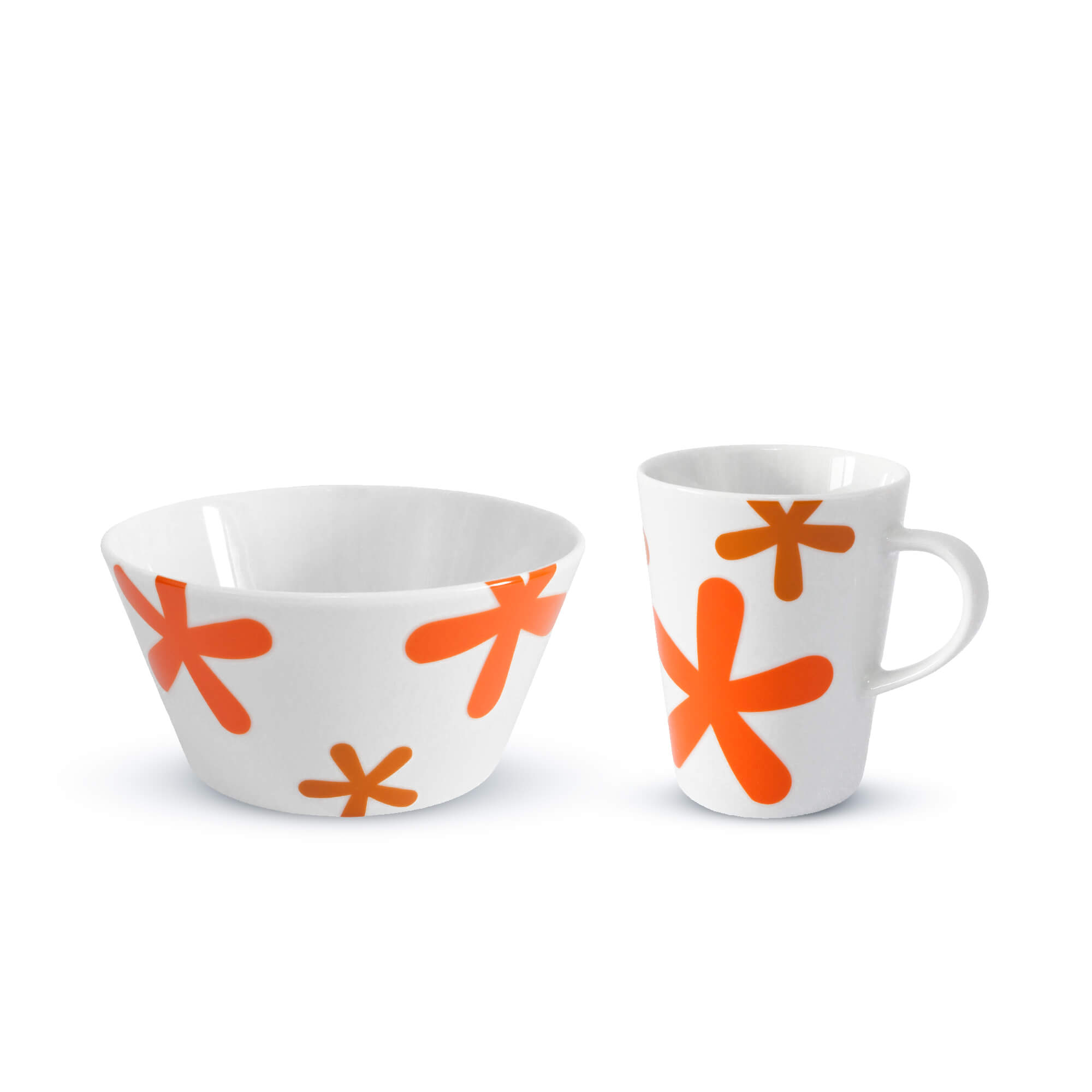 Súprava 2 dielna FLOWERET ORANGE