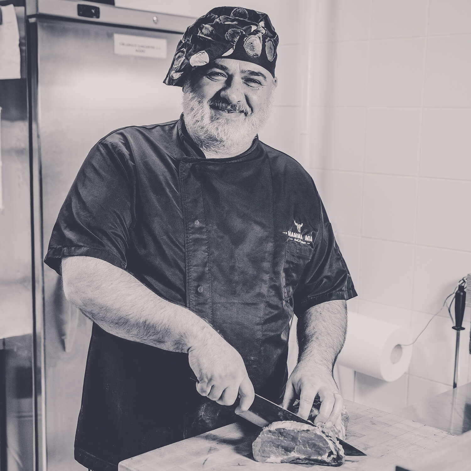 Rib-eye steak s grilovanou zeleninou