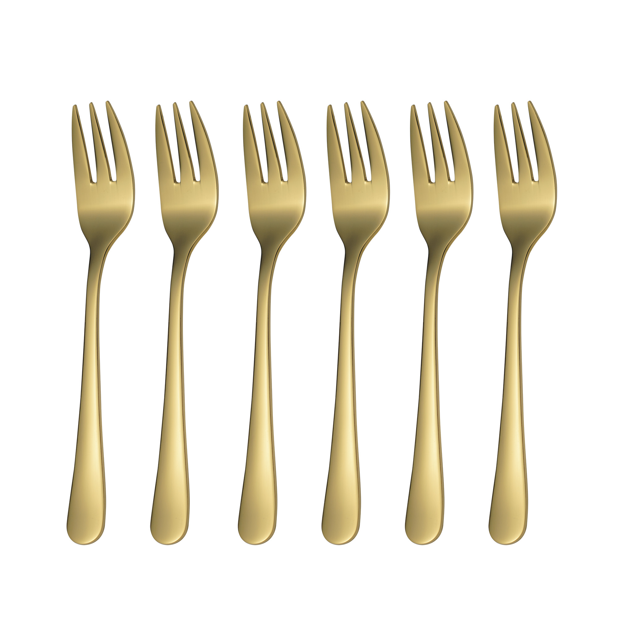 Príbor HOTEL - 6 dielna súprava na múčnik PVD GOLD