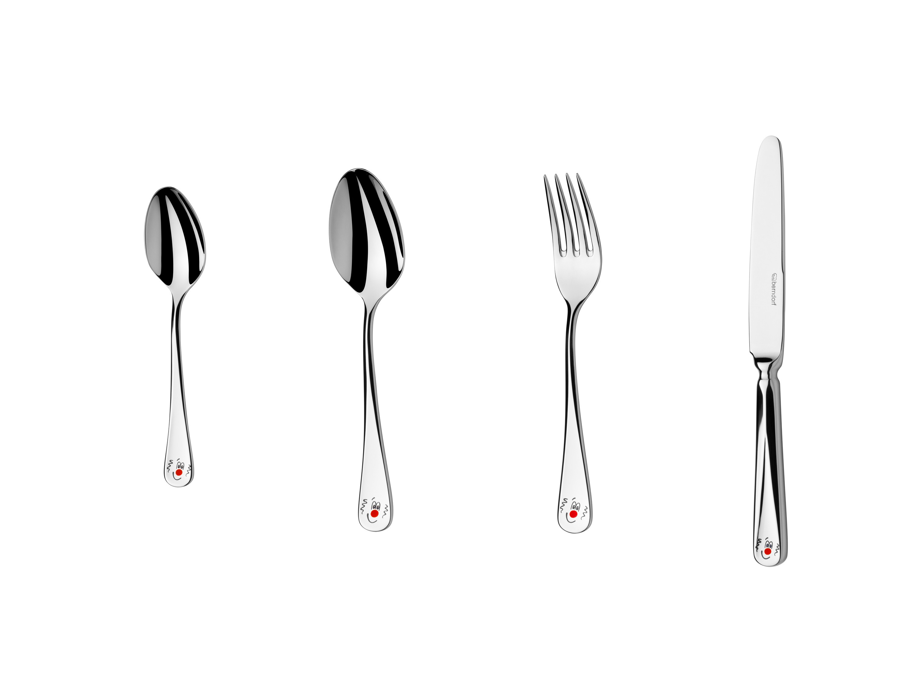 detsky pribor Red Noses_4 dielna sada priborov_ber