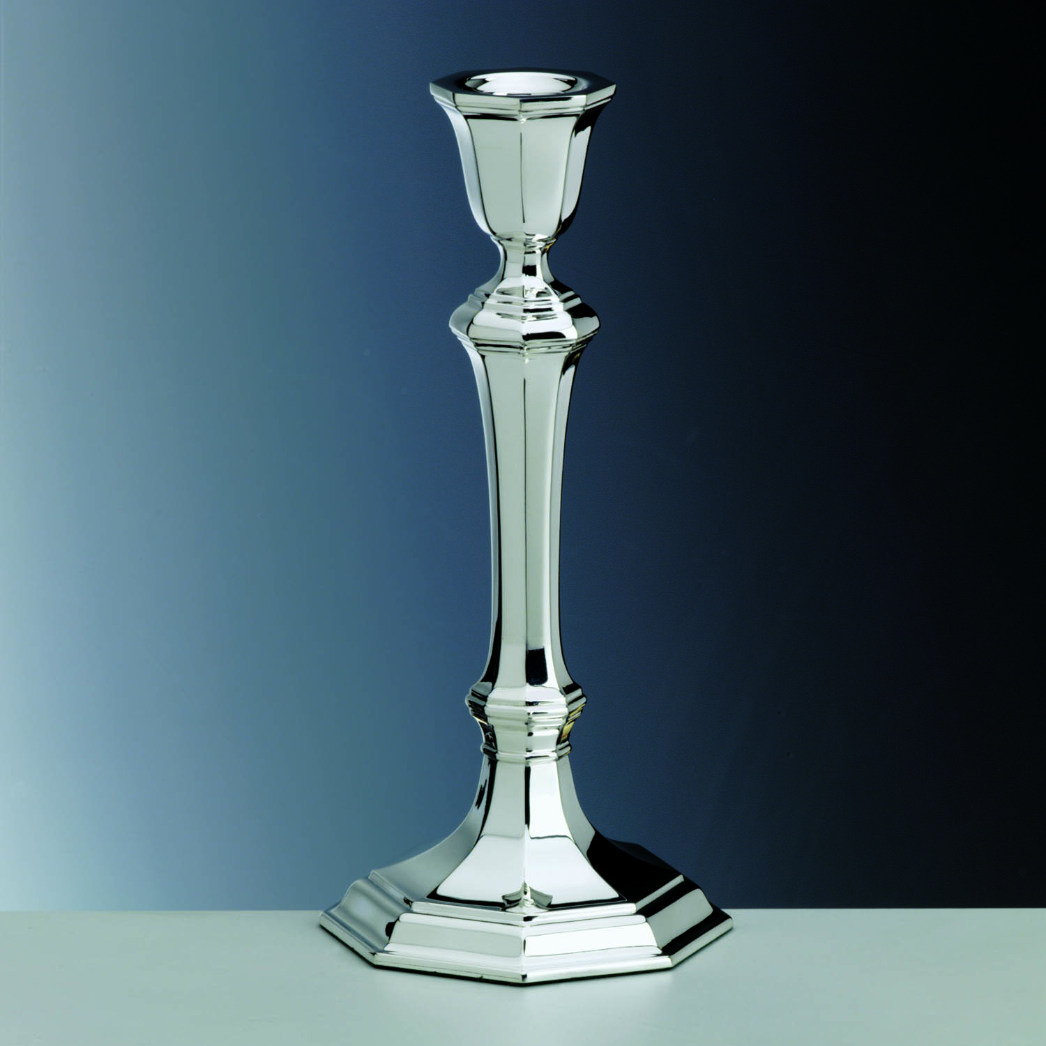 Silver candlestick 19 cm